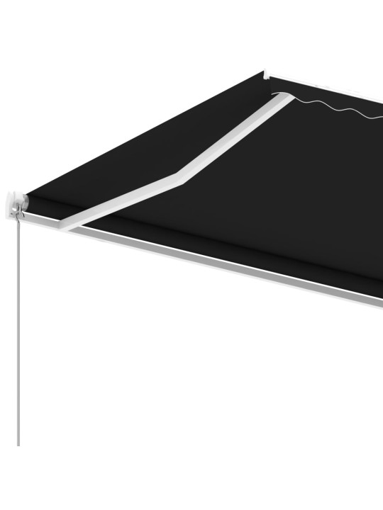 Vapaasti seisova sisäänkelattava markiisi 600x350cm antrasiitti