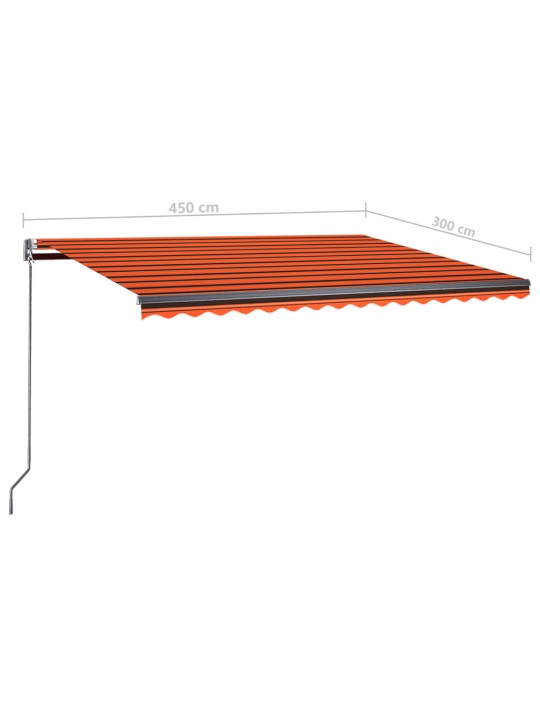 Vapaasti seisova sisäänkelattava markiisi 450x300cm orans.rusk.