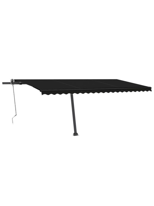 Vapaasti seisova sisäänkelattava markiisi 500x300cm antrasiitti