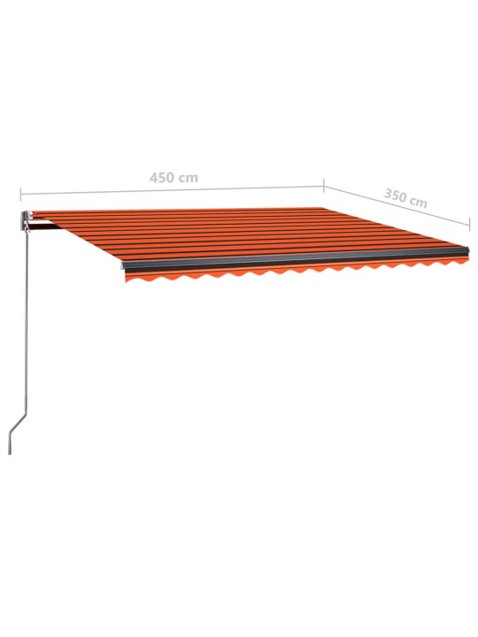 Vapaasti seisova sisäänkelattava markiisi 450x350cm orans.rusk.