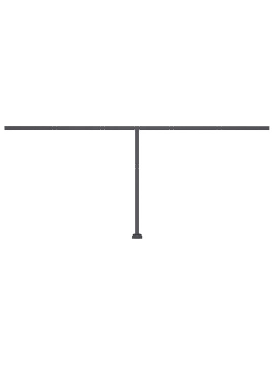 Sisäänkelattava markiisi LED/tuulisensori 600x350cm antrasiitti