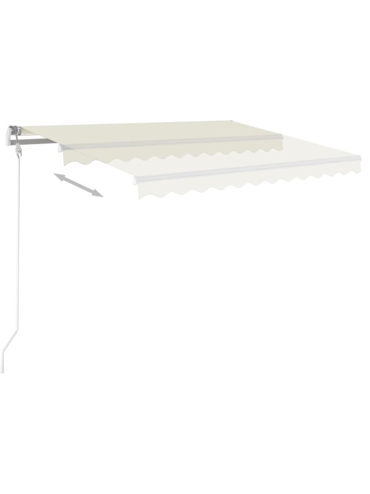 Manuaalisesti kelattava markiisi led-valot 3x2,5 m kerma