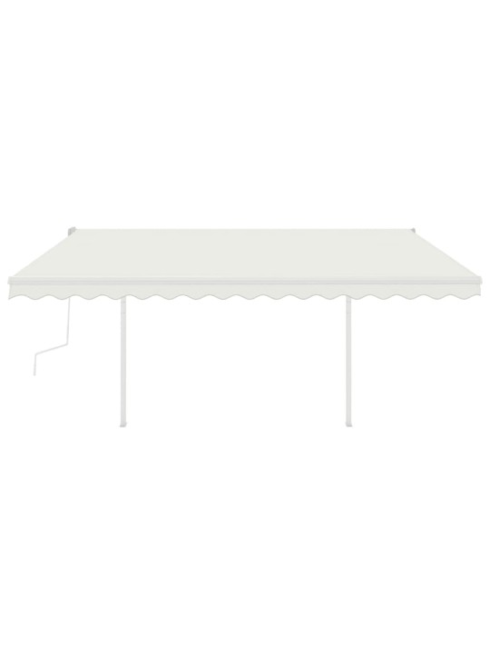 Manuaalisesti kelattava markiisi led-valoilla 4,5x3 m kerma