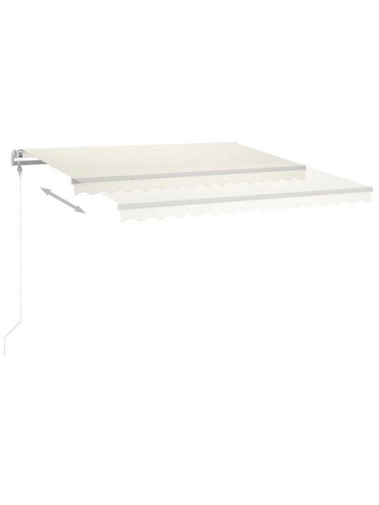 Manuaalisesti kelattava markiisi led-valoilla 4,5x3 m kerma