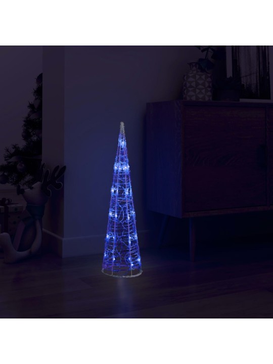 LED koristevalopyramidi sininen akryyli 60 cm