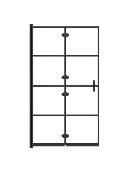 Taittuva suihkuseinä ESG 80x140 cm musta