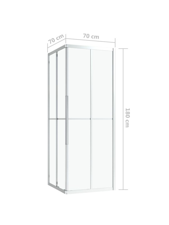 Suihkukaappi ESG 70x70x180 cm