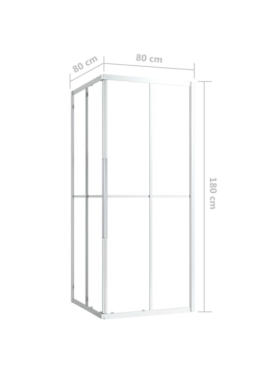 Suihkukaappi ESG 80x80x180 cm