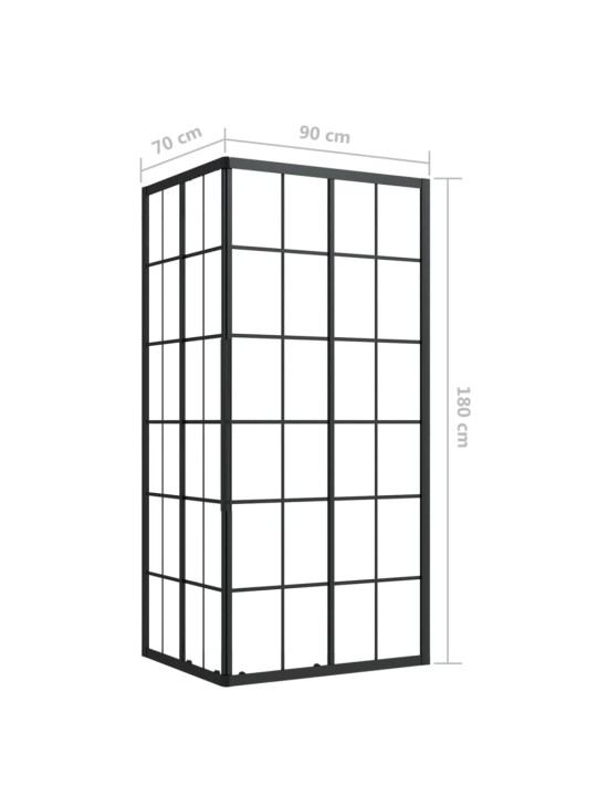 Suihkukaappi ESG 90x70x180 cm