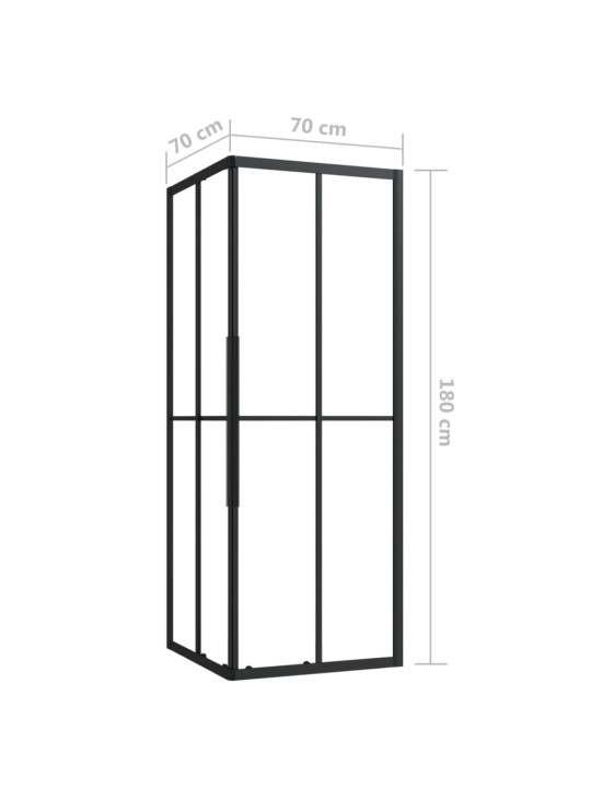 Suihkukaappi ESG 70x70x180 cm