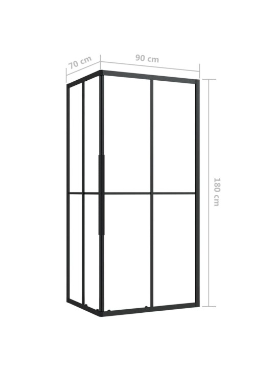 Suihkukaappi ESG 90x70x180 cm