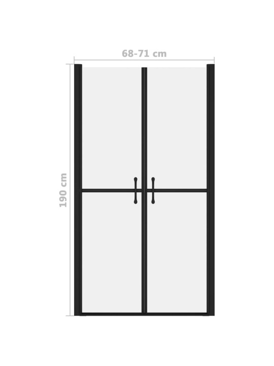 Suihkuovi huurrettu ESG (68-71)x190 cm