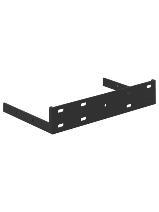 Kelluvat seinähyllyt 2 kpl betoninharmaa 23x23,5x3,8 cm MDF