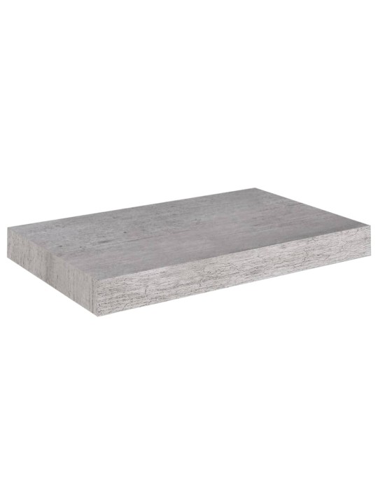 Kelluvat seinähyllyt 2 kpl betoninharmaa 40x23x3,8 cm MDF