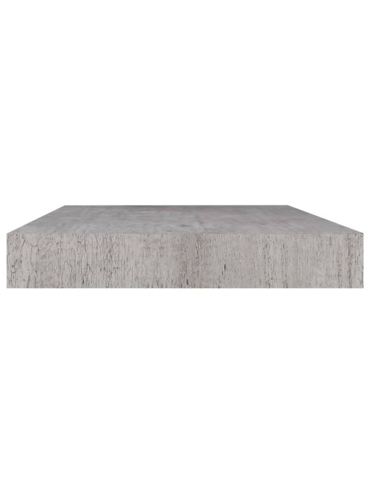 Kelluvat seinähyllyt 2 kpl betoninharmaa 40x23x3,8 cm MDF