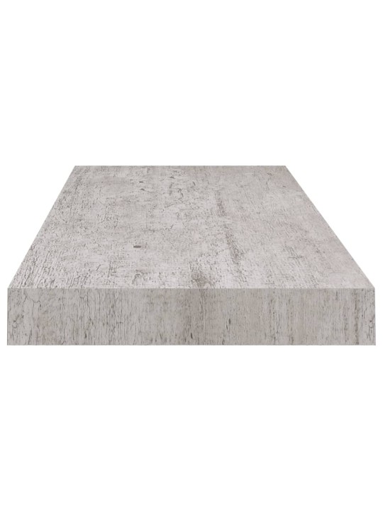 Kelluvat seinähyllyt 4 kpl betoninharmaa 60x23,5x3,8 cm MDF