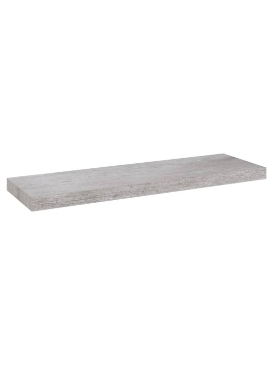 Kelluvat seinähyllyt 2 kpl betoninharmaa 80x23,5x3,8 cm MDF