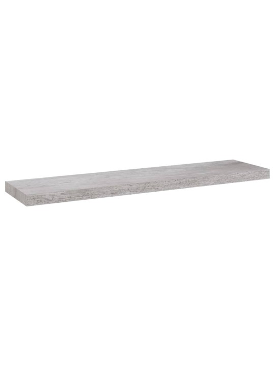 Kelluvat seinähyllyt 2 kpl betoninharmaa 90x23,5x3,8 cm MDF