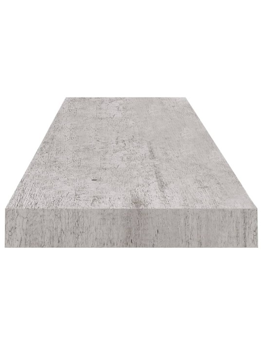 Kelluvat seinähyllyt 4 kpl betoninharmaa 90x23,5x3,8 cm MDF