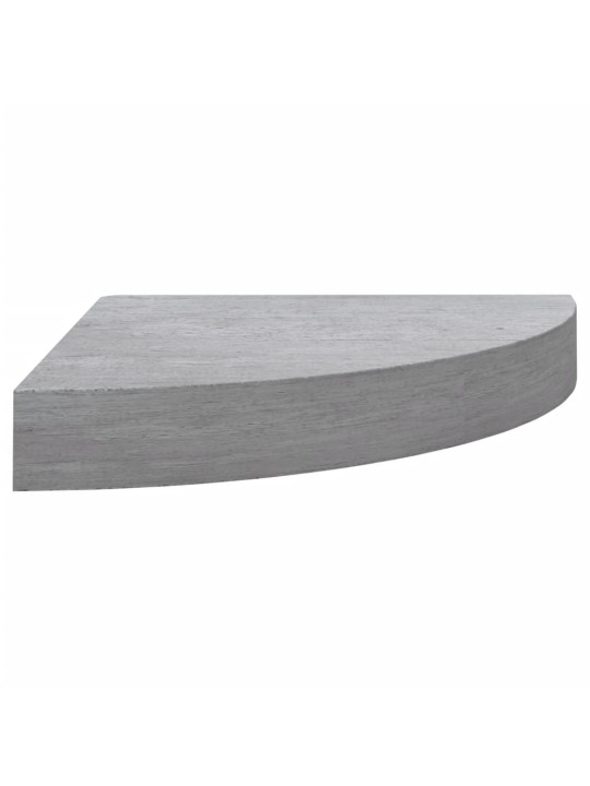 Seinäkulmahyllyt 2 kpl betoninharmaa 35x35x3,8 cm MDF