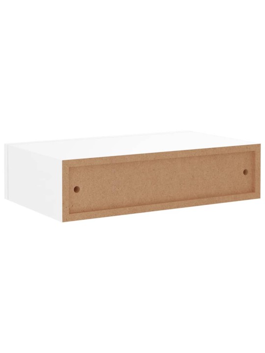 Laatikkohyllyt seinälle 2 kpl valkoinen 40x23,5x10 cm MDF