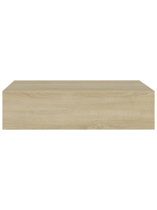 Seinälaatikkohyllyt 2 kpl tammi 40x23,5x10 cm MDF