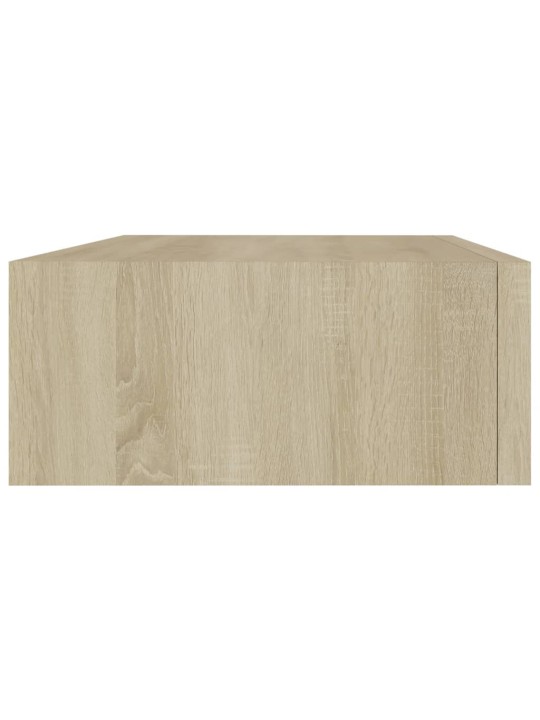 Seinälaatikkohyllyt 2 kpl tammi 40x23,5x10 cm MDF