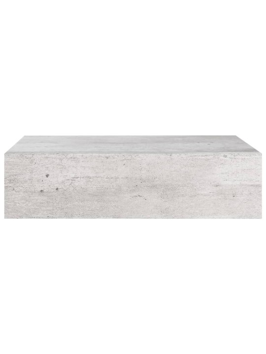 Seinälaatikkohyllyt 2 kpl betoninharmaa 40x23,5x10 cm MDF