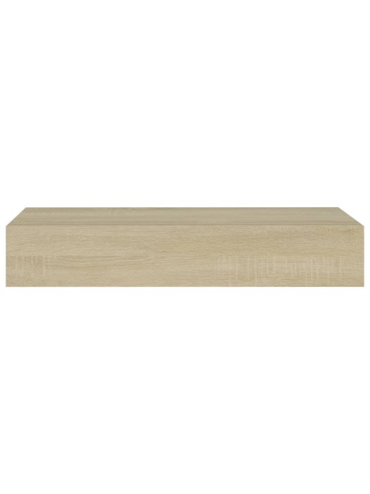 Seinälaatikkohylly tammi 60x23,5x10 cm MDF