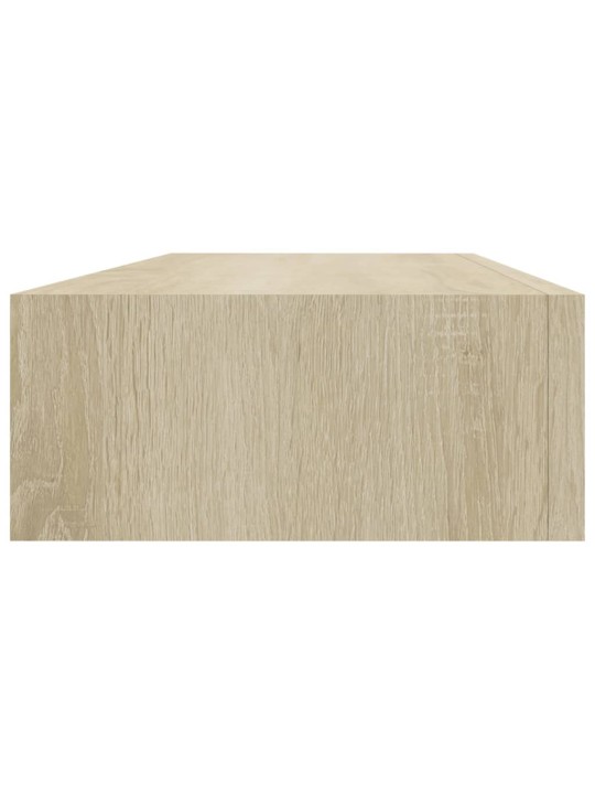 Seinälaatikkohylly tammi 60x23,5x10 cm MDF