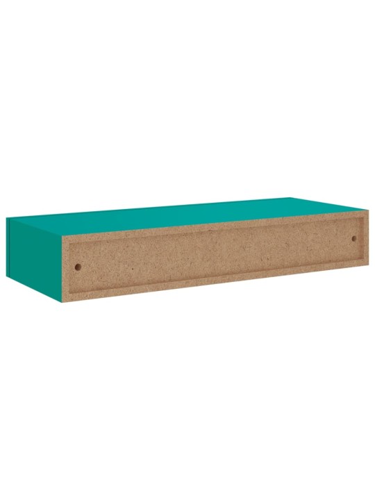 Laatikkohyllyt seinälle 2 kpl sininen 60x23,5x10 cm MDF