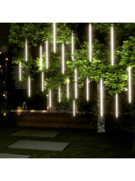 Meteorivalot 20 kpl 50 cm kylmä valkoinen 720 x led sisä/ulko