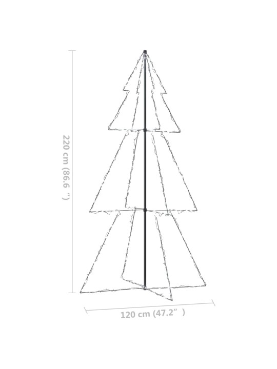 Kartiojoulukuusi 300 LED-valoa sisä-/ulkokäyttöön 120x220 cm