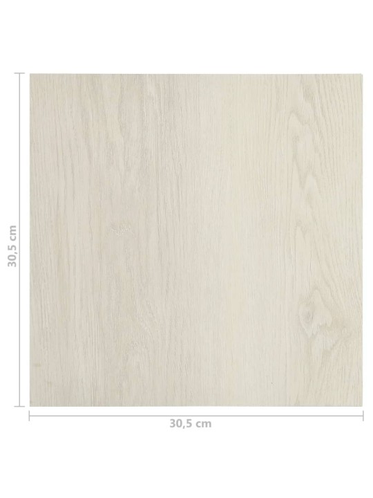 Itsekiinnittyvä lattialankku 20 kpl PVC 1,86 m² beige