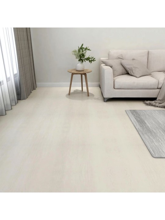 Itsekiinnittyvä lattialankku 20 kpl PVC 1,86 m² beige