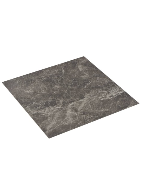 Itsekiinnittyvä lattialankku 20 kpl PVC 1,86 m² musta marmori