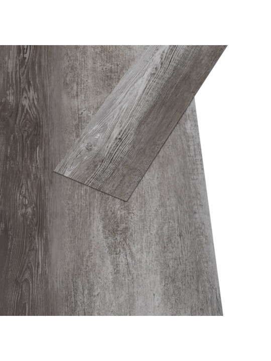 Itsekiinnittyvä PVC lattialankku 5,21 m² 2 mm raidat puu