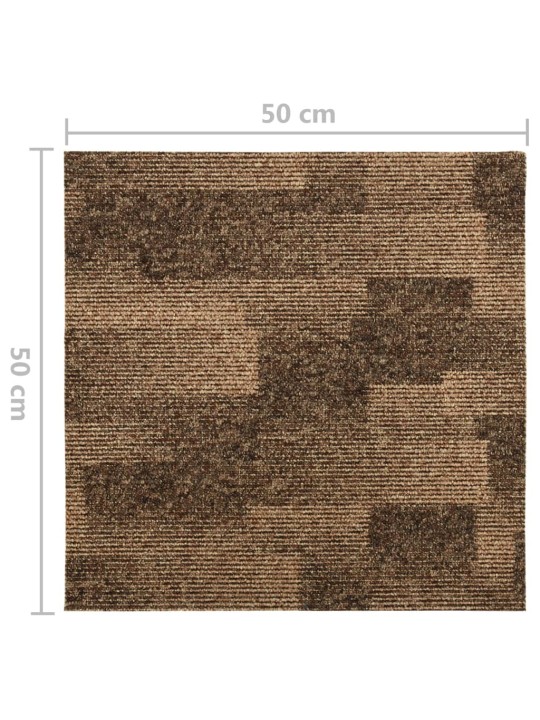 Tekstiililaatat 20 kpl 5 m² ruskea