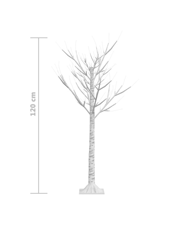 Joulukuusi 120 LED 1,2 m lämmin valkoinen paju ulos/sisälle