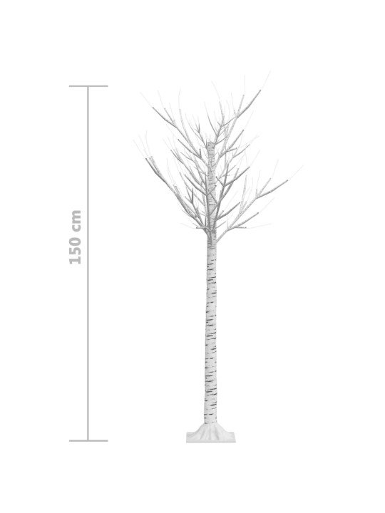 Joulukuusi 140 LED 1,5 m sininen paju ulos/sisälle