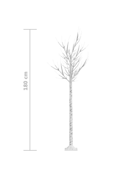 Joulukuusi 180 LED 1,8 m lämmin valkoinen paju ulos/sisälle