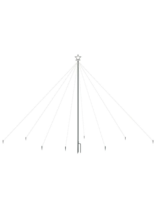 Joulukuusen valot sisä-/ulkokäyttöön 576 x LED sininen 3,6m