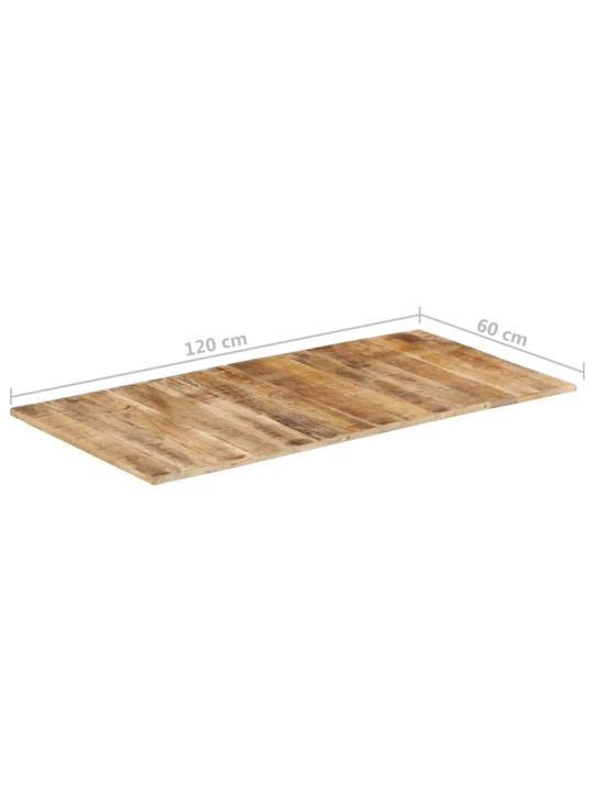 Pöytälevy 120x60x(1,5-1,6) cm karkea mangopuu