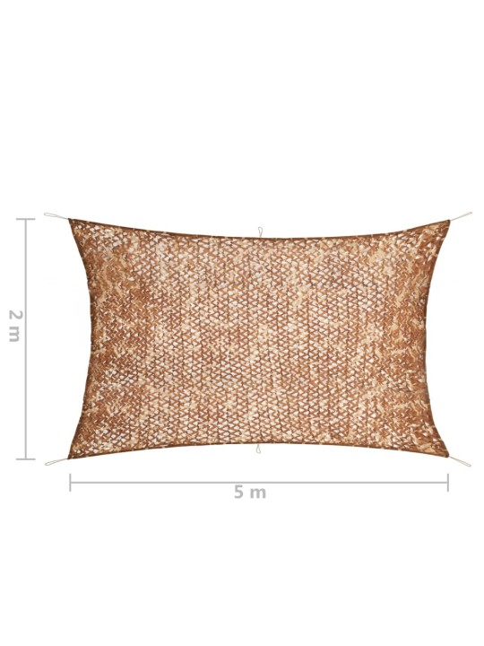 Naamiointiverkko säilytyslaukulla 2x5 m beige