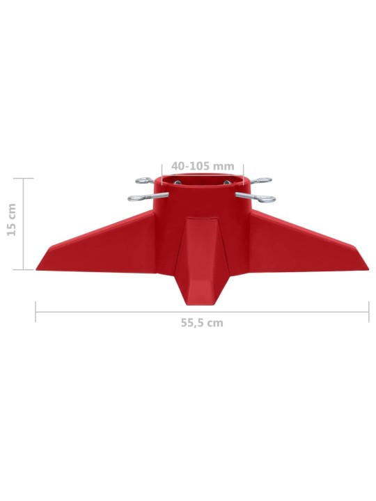 Joulukuusen jalka punainen 55,5x55,5x15 cm