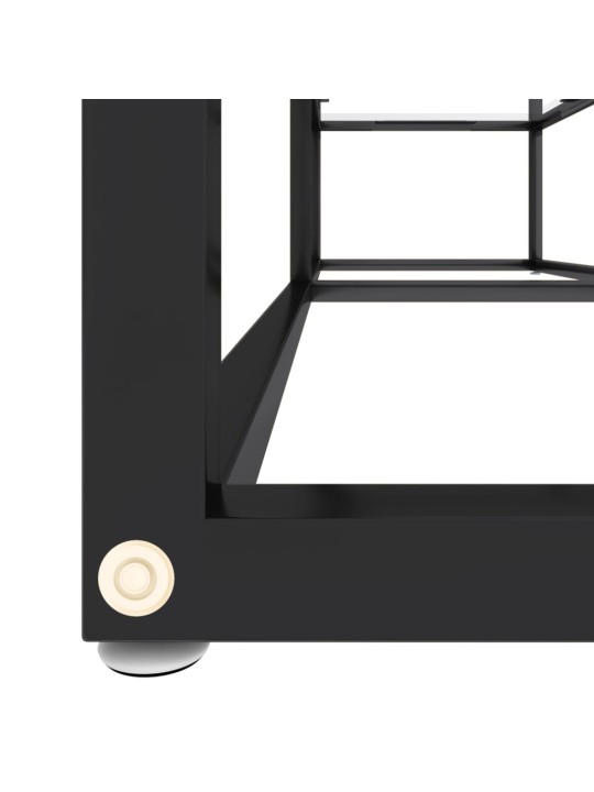 TV-taso läpikuultava 140x40x40,5 cm karkaistu lasi
