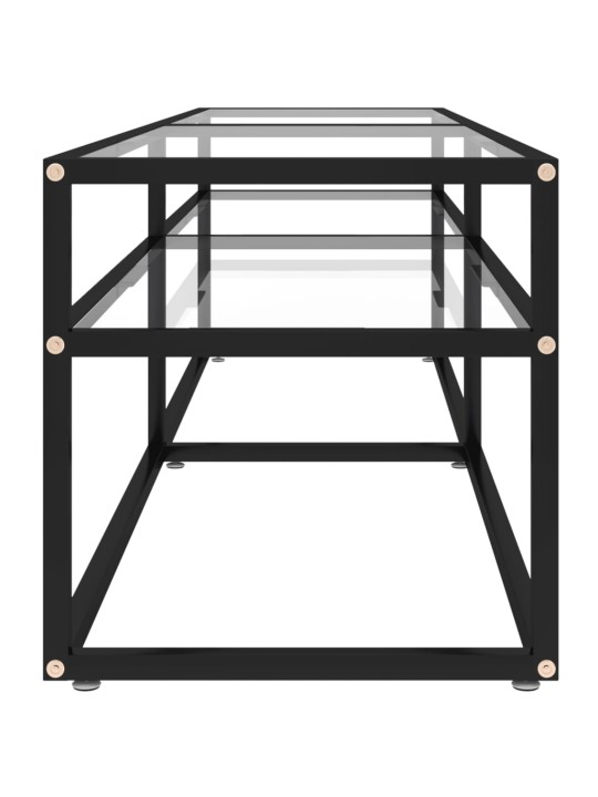 TV-taso läpikuultava 160x40x40,5 cm karkaistu lasi