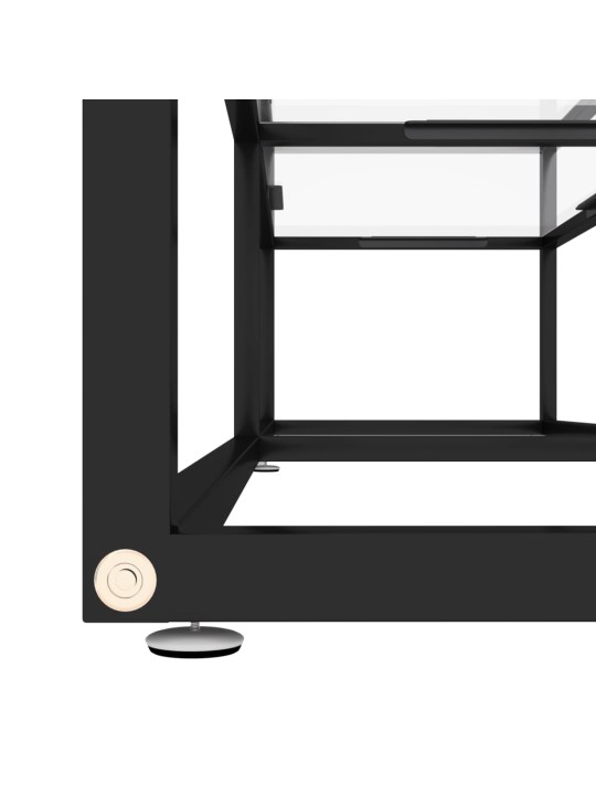 TV-taso läpikuultava 160x40x40,5 cm karkaistu lasi