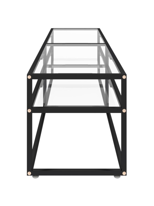 TV-taso läpikuultava 180x40x40,5 cm karkaistu lasi