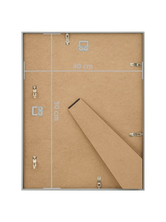 Valokuvakehyskollaasi 5 kpl seinälle/pöydälle hopea 40x50cm MDF